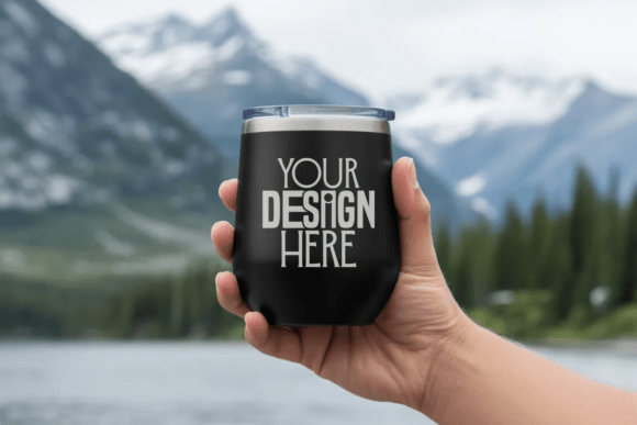 Download 12oz Wine Tumbler Mockup - Premium Resources