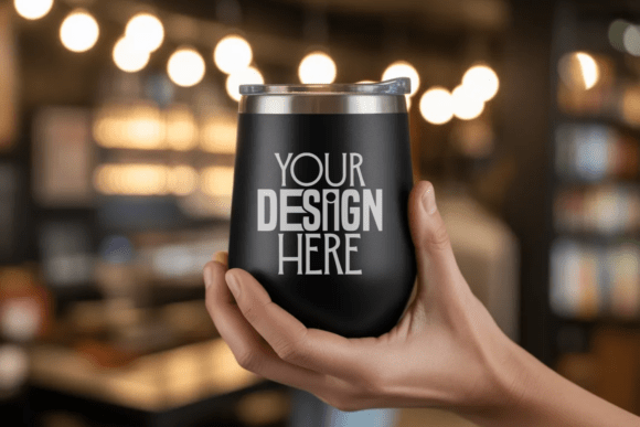 Download Wine Tumbler Mockup - Premium Bundle
