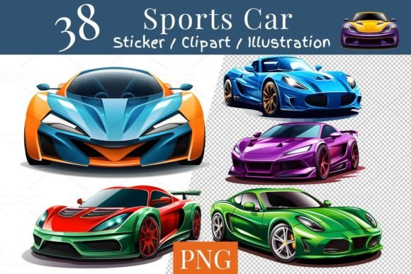 Download 38 Sports Car Clipart Sticker, PNG 809 - Car clipart Collection