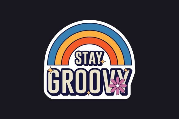 Download Retro Stickers Stay Groovy - Retro stickers Collection