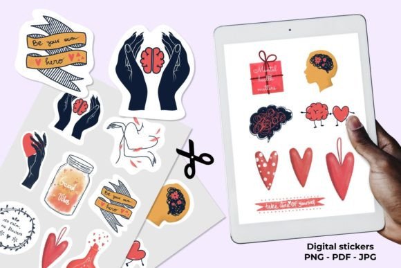 Download Mental Health Stickers - Premium Resources