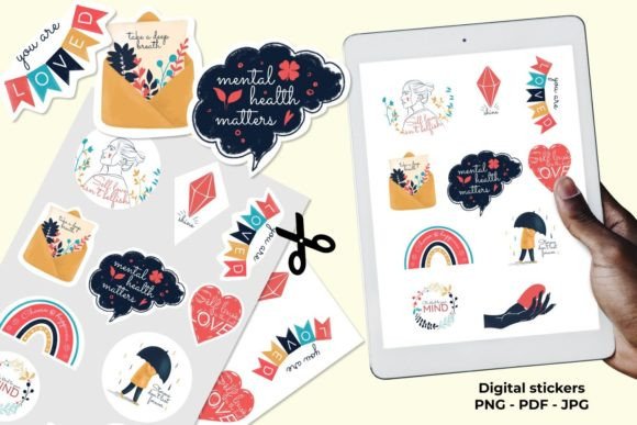 Download Mental Health Stickers - Premium Resources